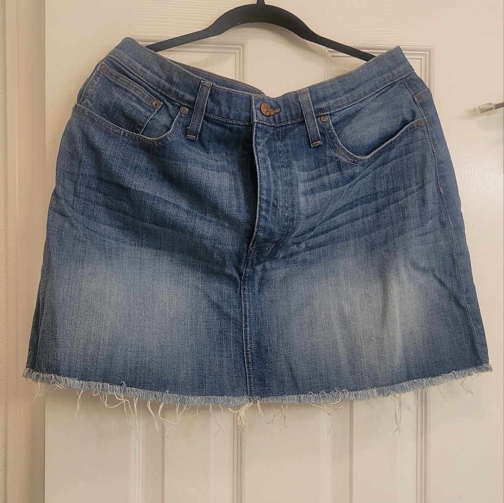 Madewell denim mini skirt